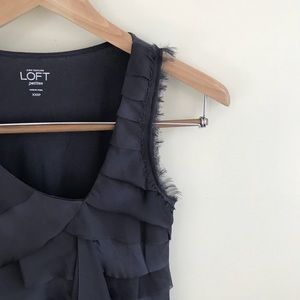 LOFT Tops - Ann Taylor LOFT Tiered Ruffle Sleeveless Blouse LOFT Tops - Ann Taylor LOFT Tiered Ruffle Sleeveless Blouse